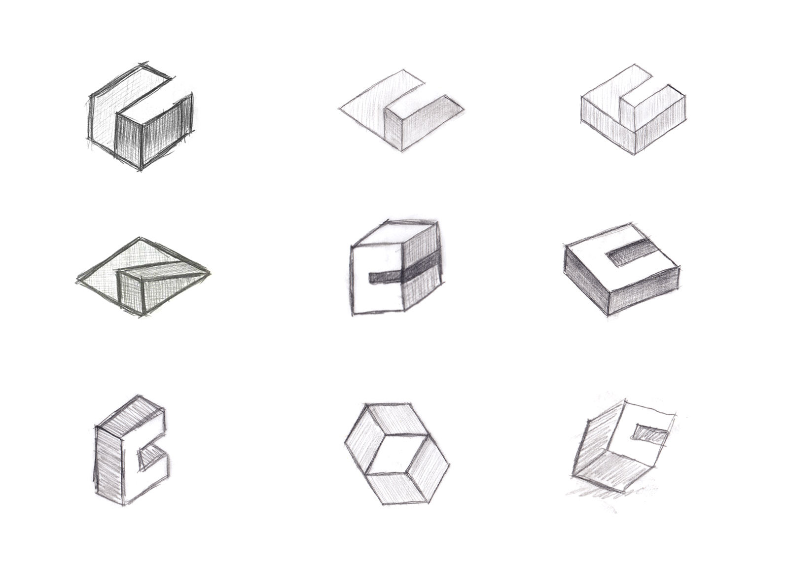 logo design sketches pencil directions