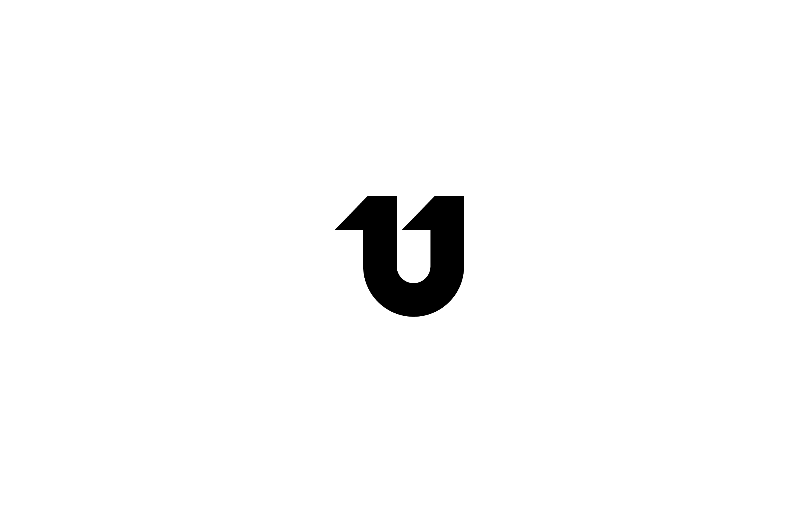 number eleven one letter u negative space classic logo design mark symbol timeless