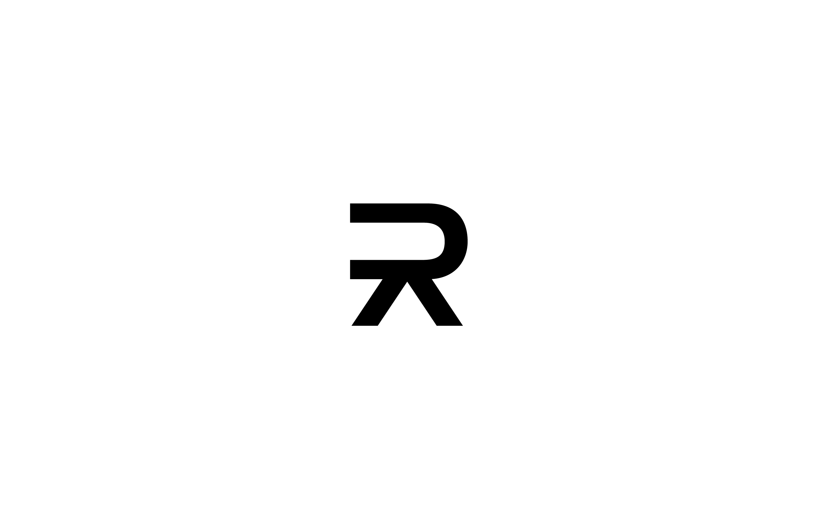 letter r arrow business it company negative space solid classic logo design mark symbol timeless