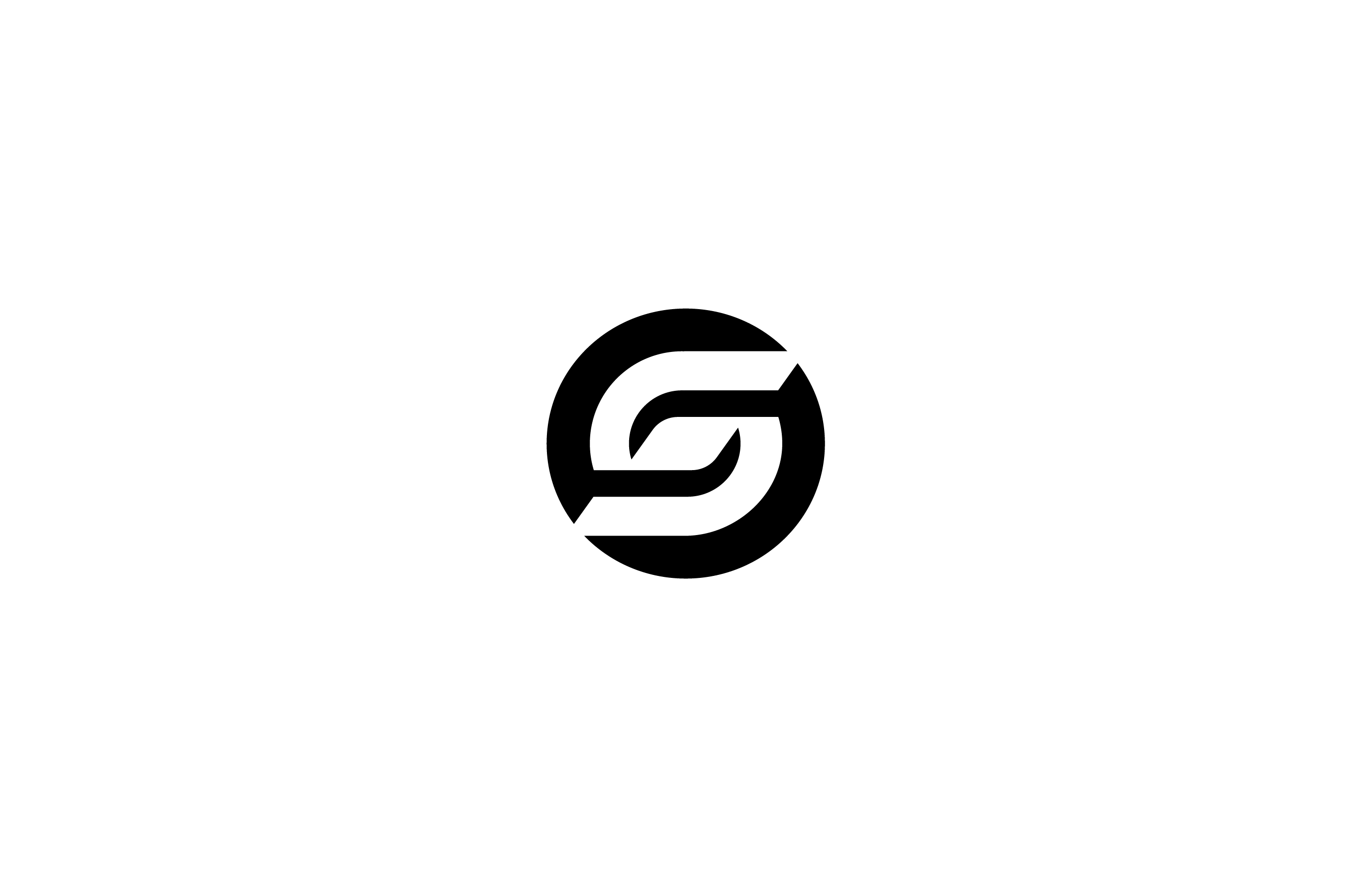 letter s badge round negative space classic logo design mark symbol timeless