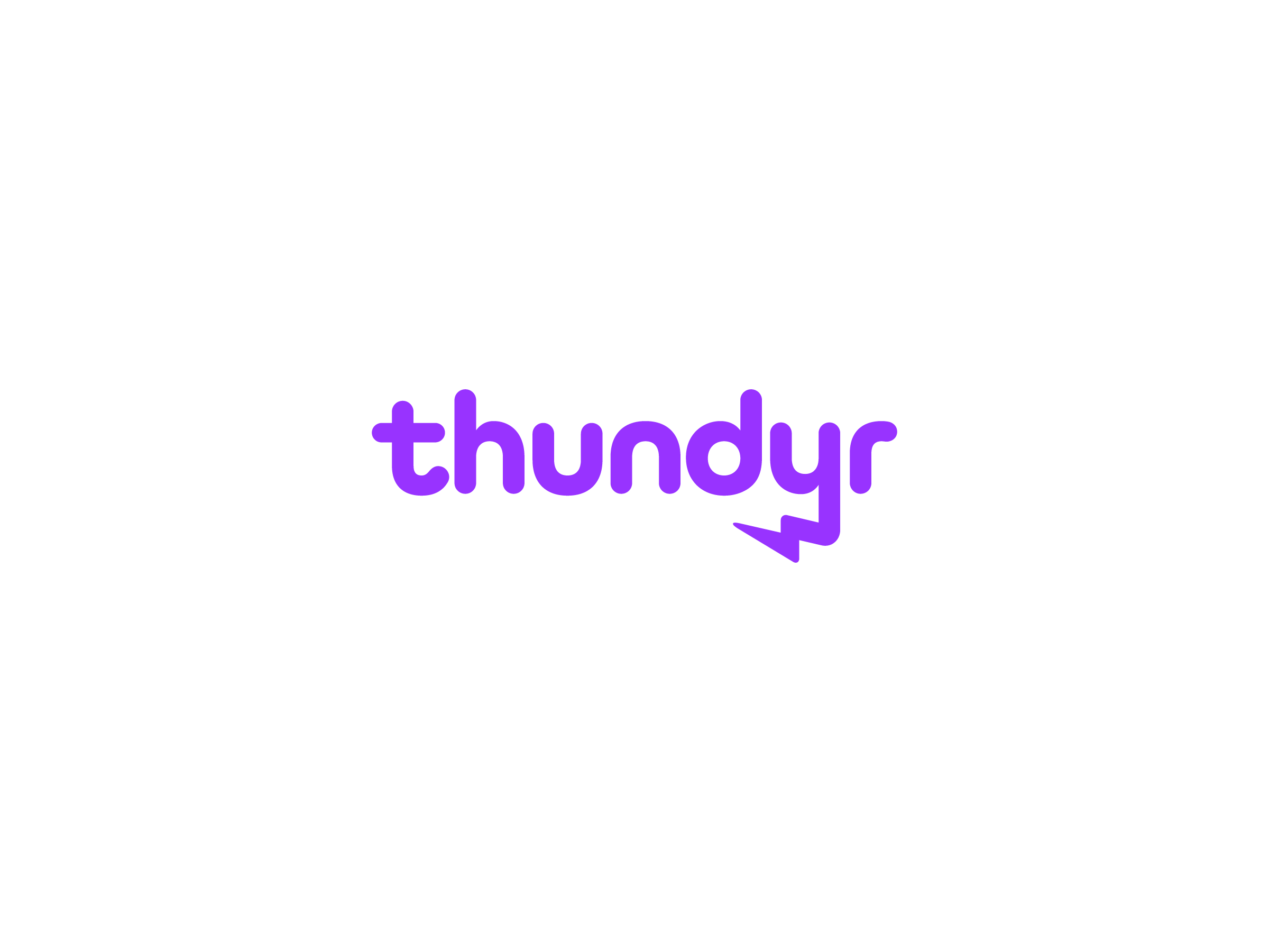 wordmark logotype thundyr saas tool web3 form online tunder bolt mihai dolganiuc design