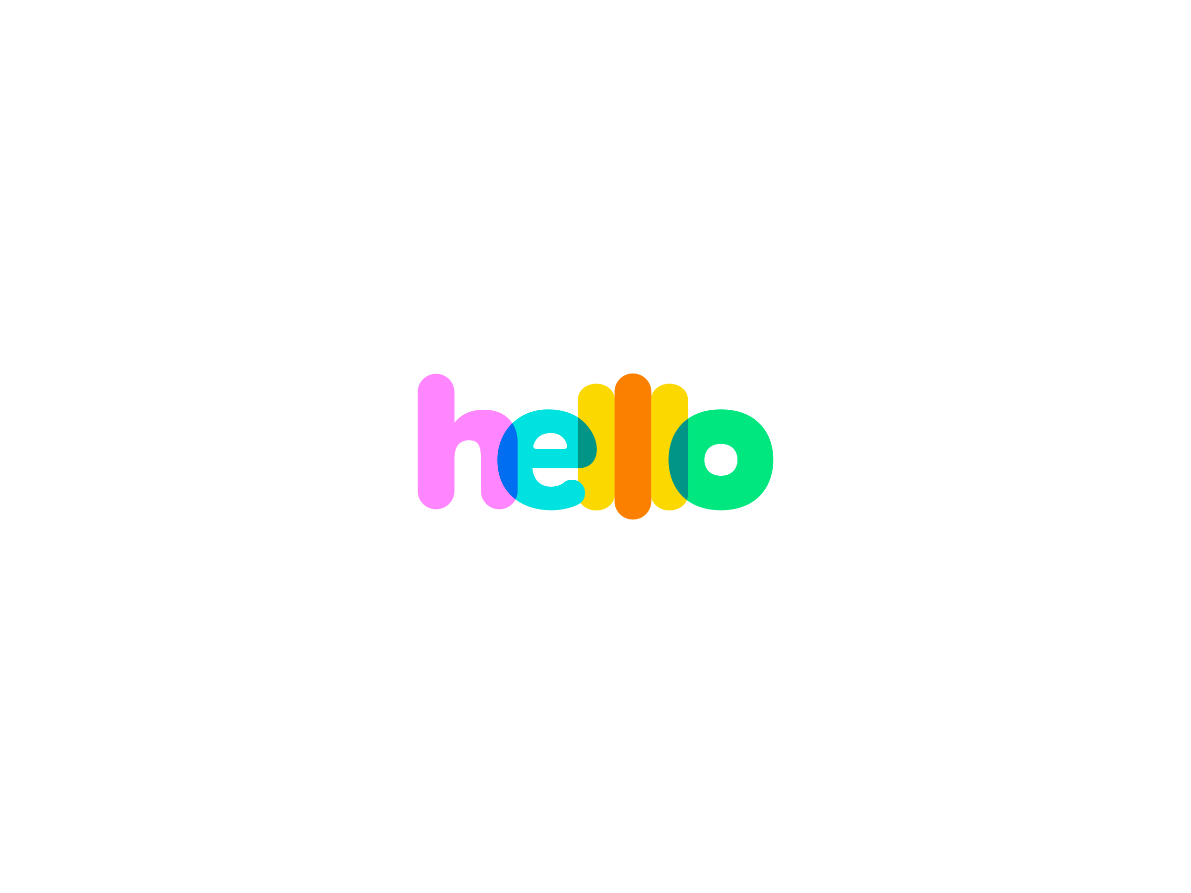 wordmark logotype for hello hotdogs fast food restaurant by mihai dolganiuc design