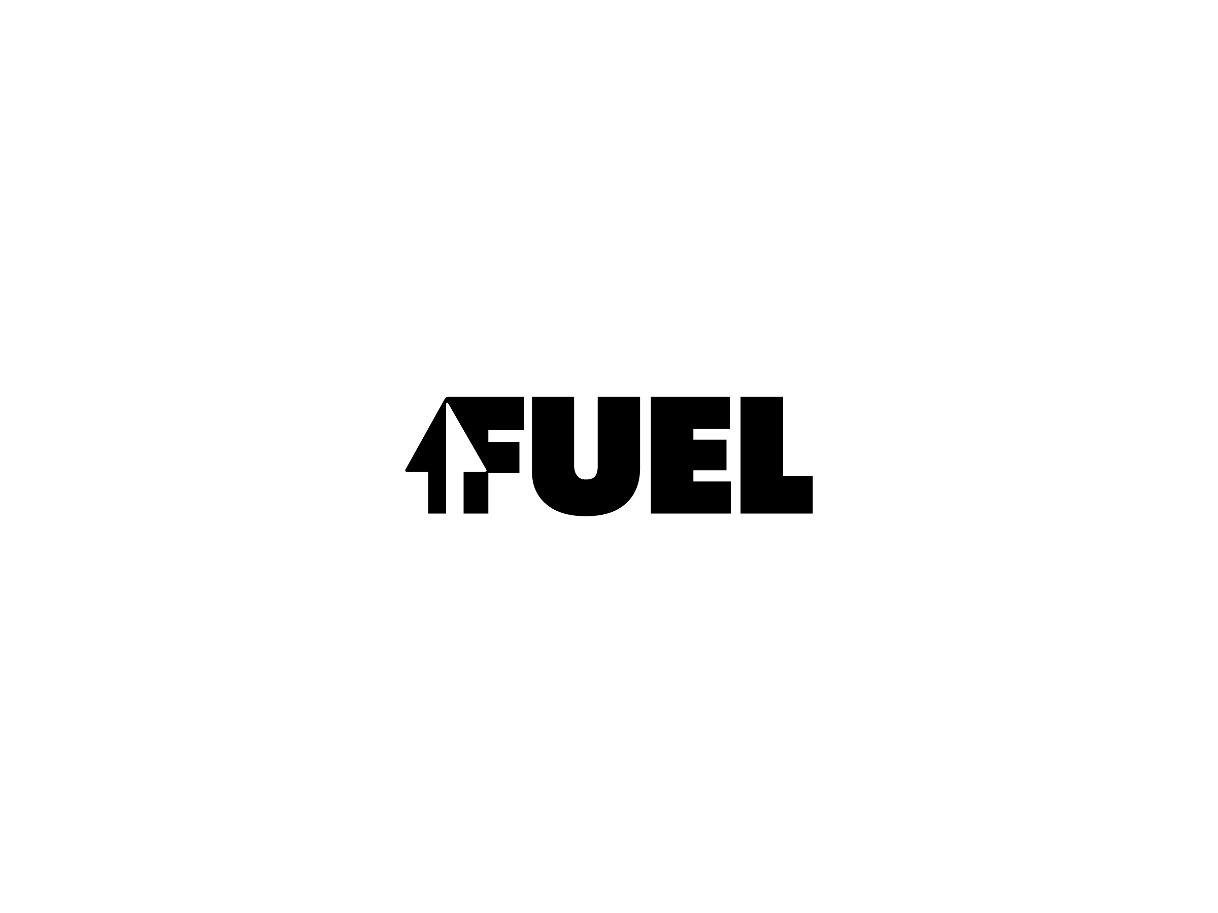 wordmark logotype fuel bold finance company arrow negative space by mihai dolganiuc design