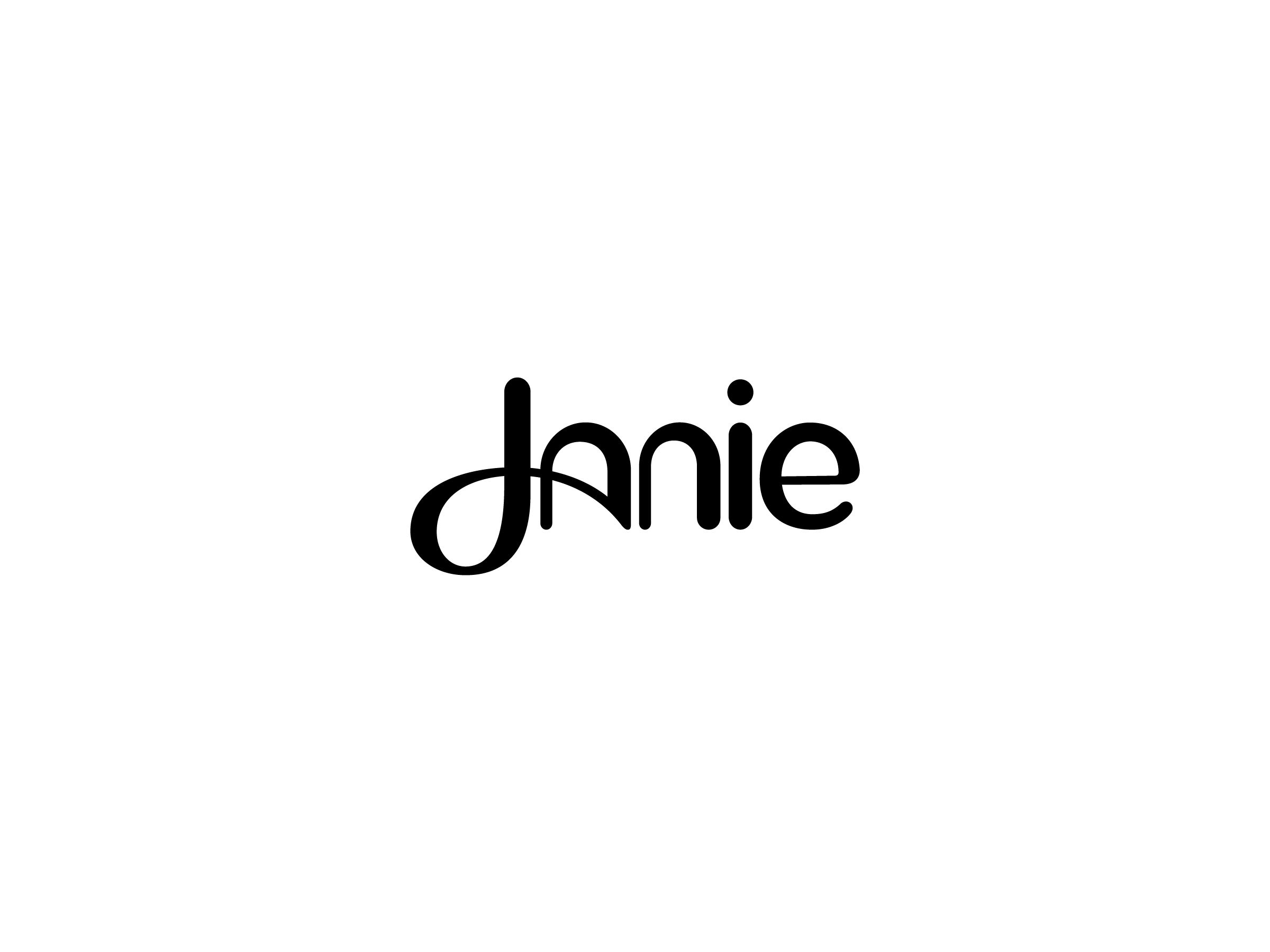 wordmark logotype janie ai help assistant mihai dolganiuc design