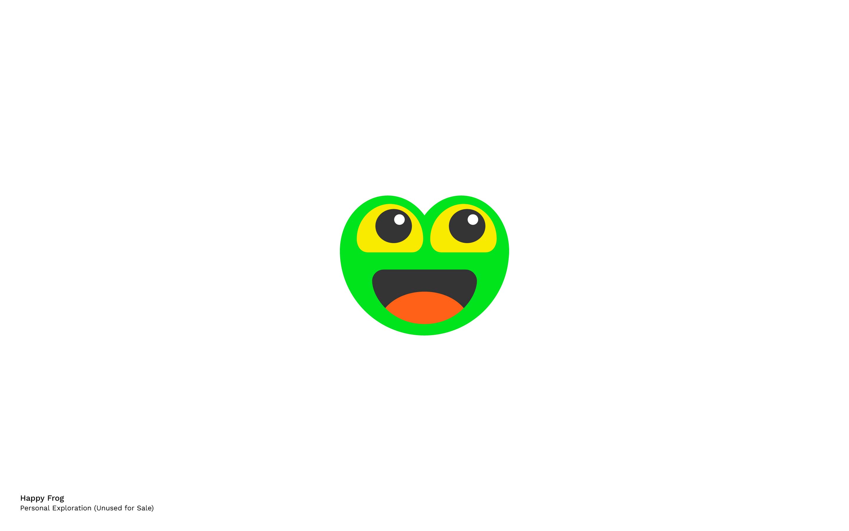 logo design based on happy frog by mihai dolganiuc design
