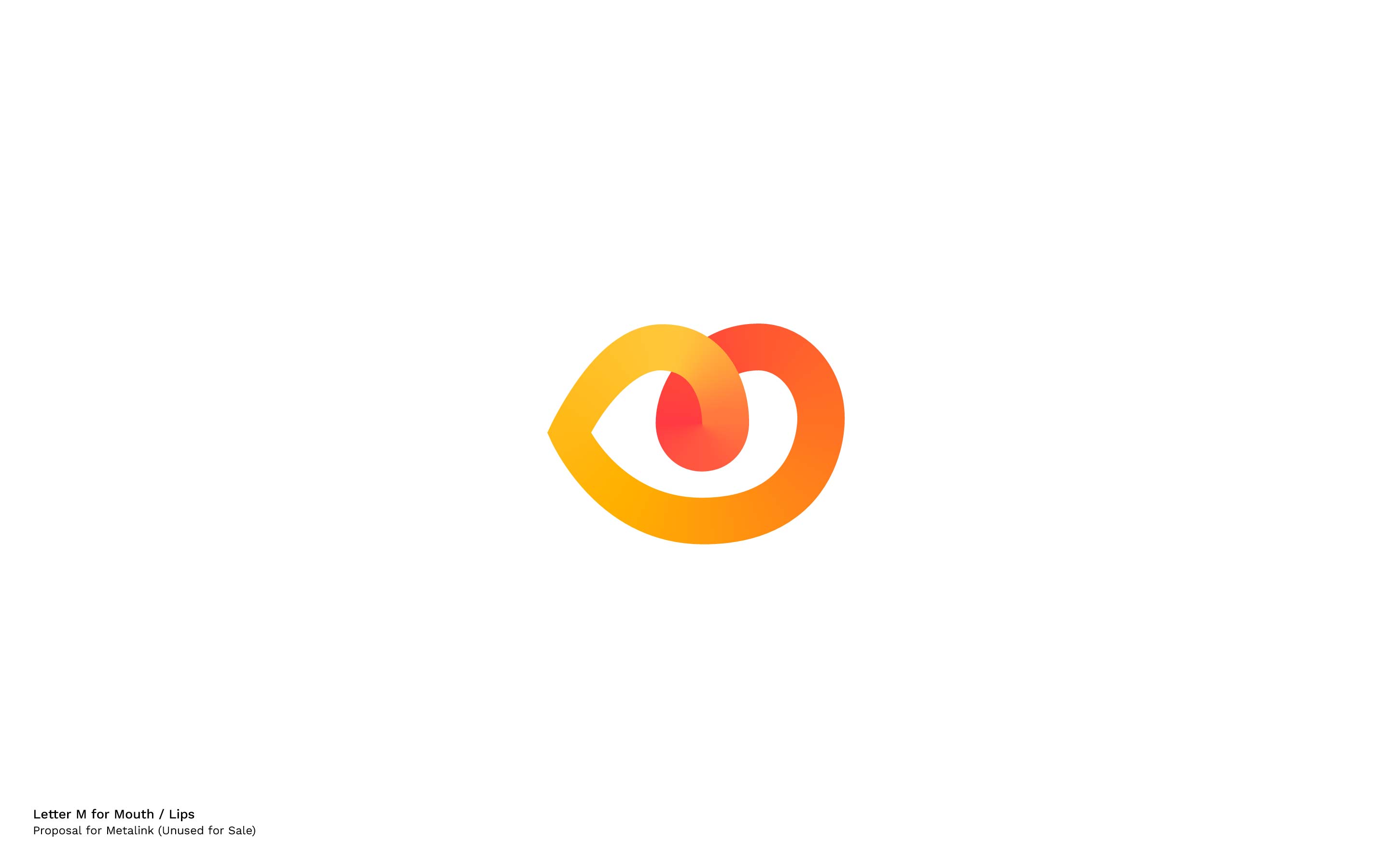 lips logo letter m modern design by mihai dolganiuc design