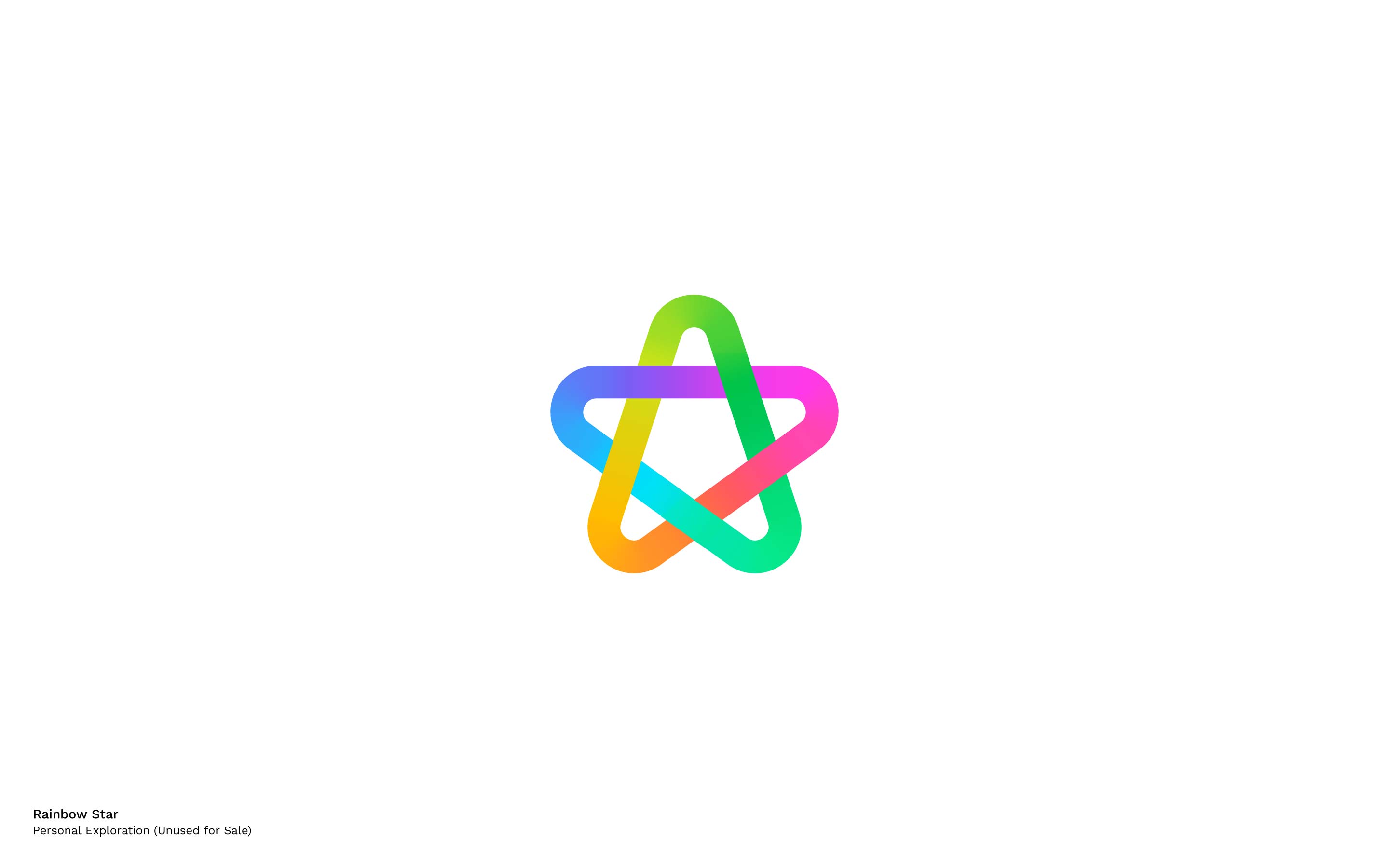 rainbow star logo design designed with modern approach by mihai dolganiuc design