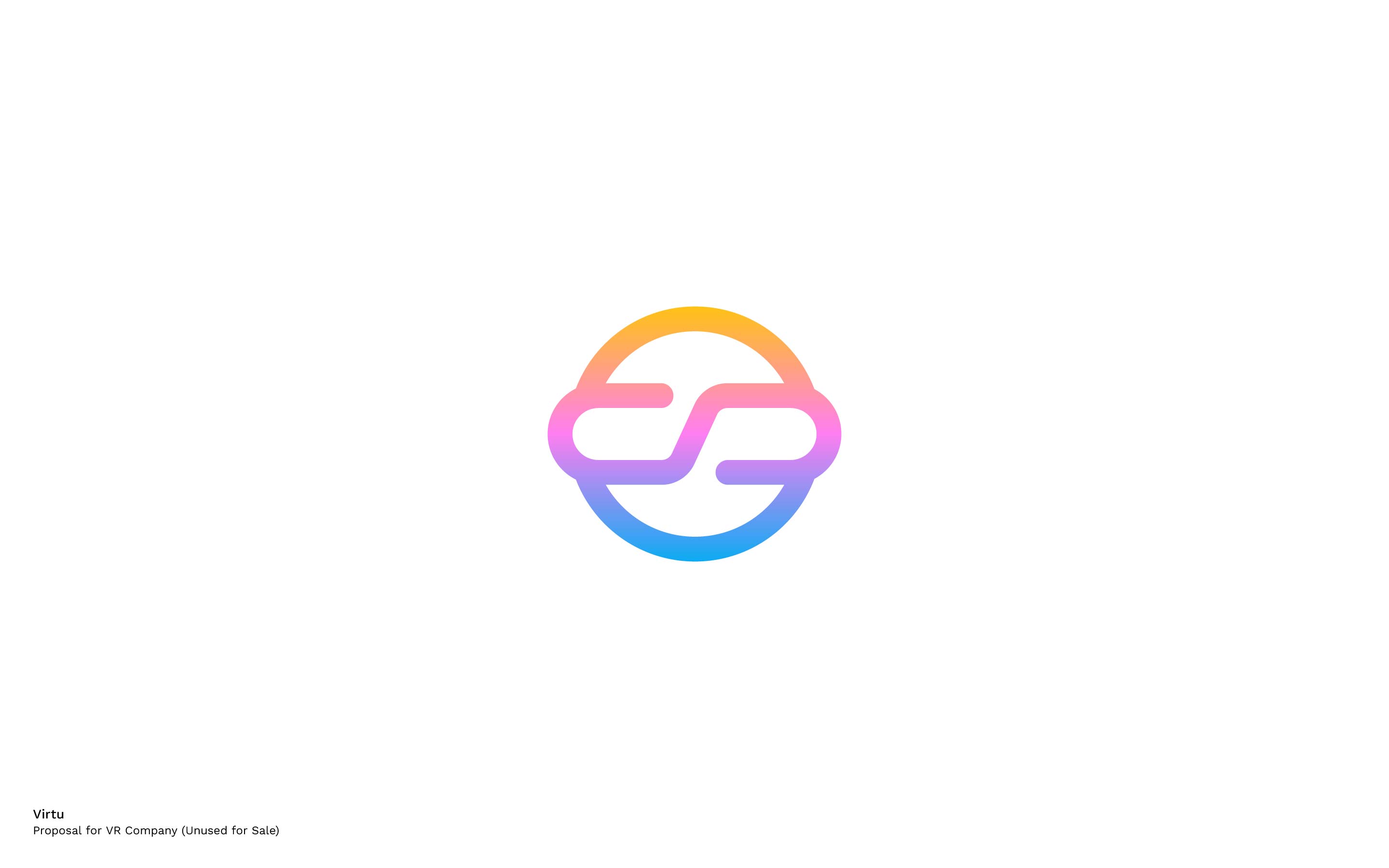 logo design based on human head vr glasses by mihai dolganiuc design