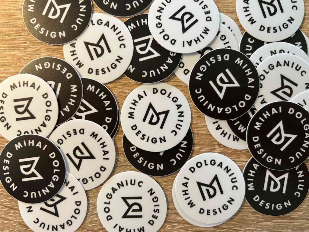 mihai dolganiuc design md logo monogram 2019 stickers
