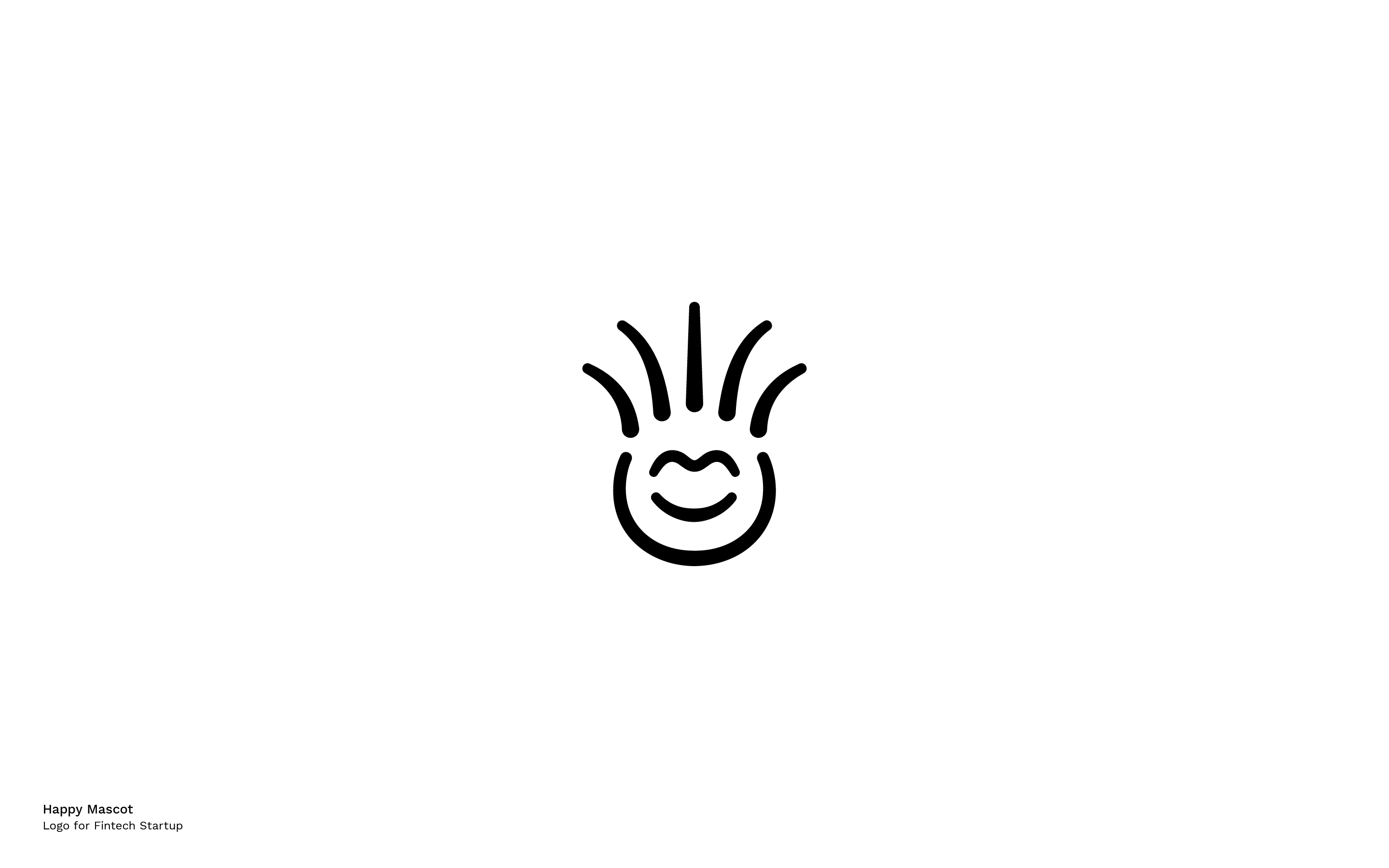 happy human crazy hair smile mascot collection timeless symbols minimalism simplicity logo mihai dolganiuc design