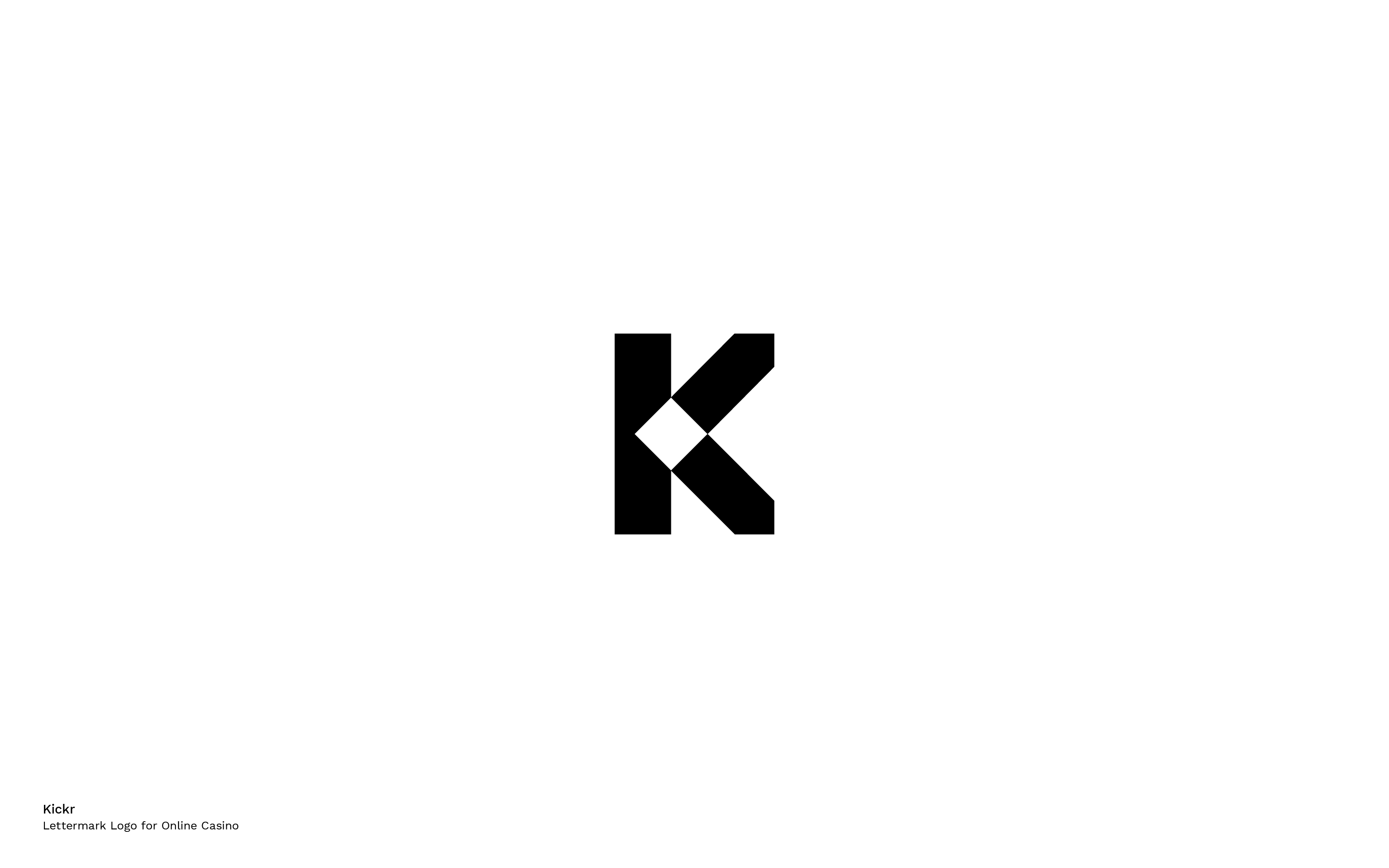 letter k kickr casino online dice negative space collection timeless symbols minimalism simplicity logo mihai dolganiuc design