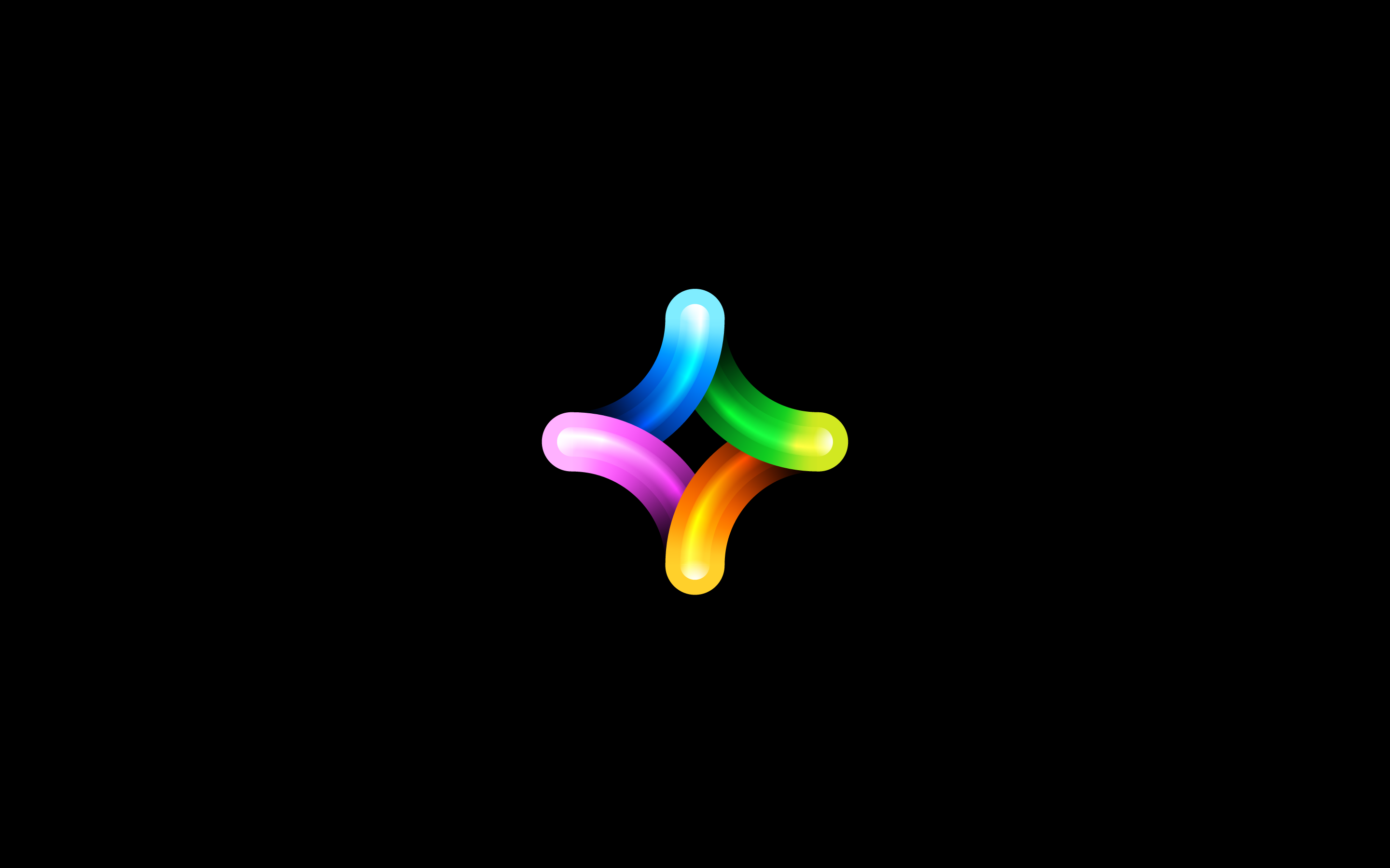 logo design based on a colourful star symbol for an ai startup by mihai dolganiuc design