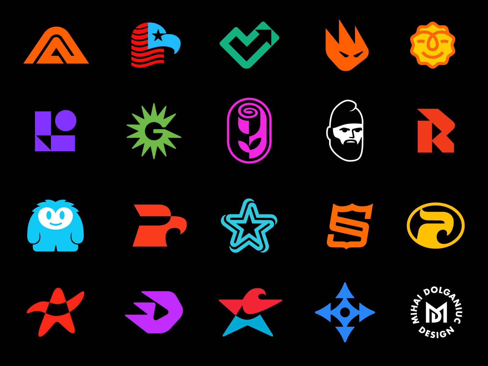 logo collection symbols timeless classic modernist mihai dolganiuc design