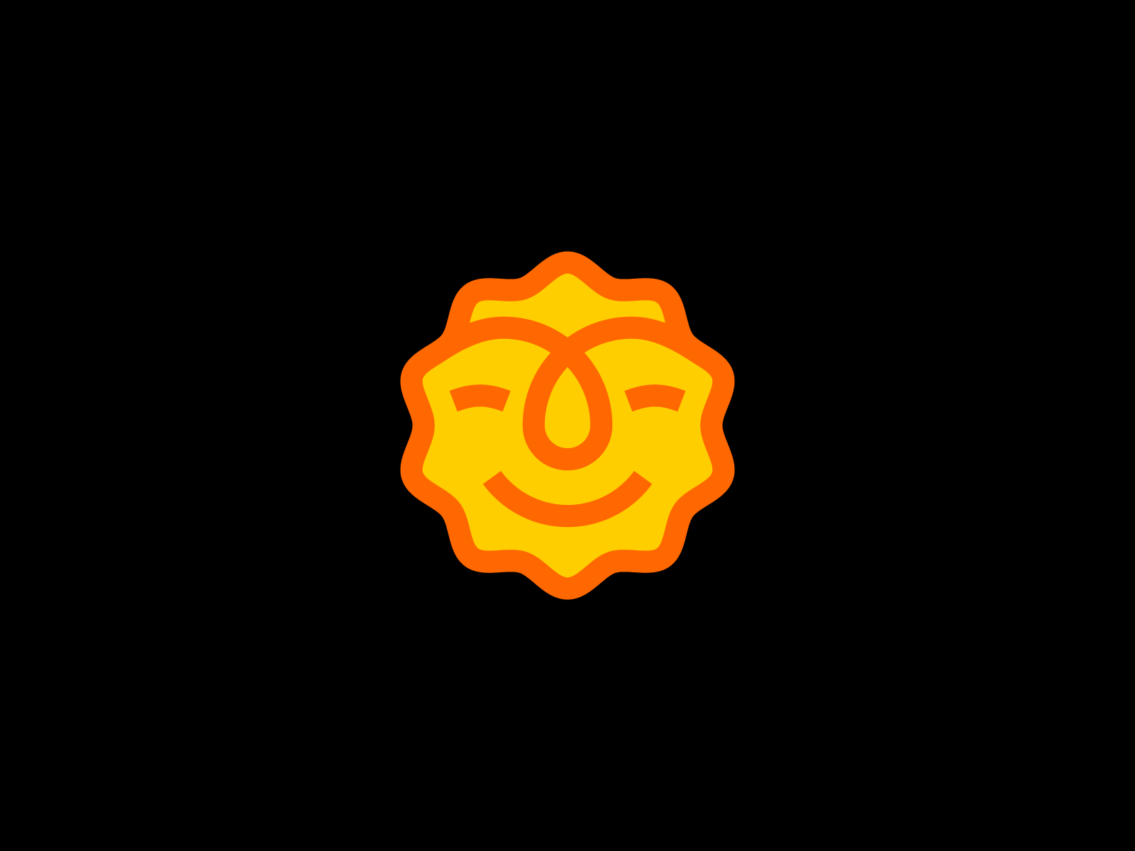 logo happy face mascot smile laugh positive mihai dolganiuc design