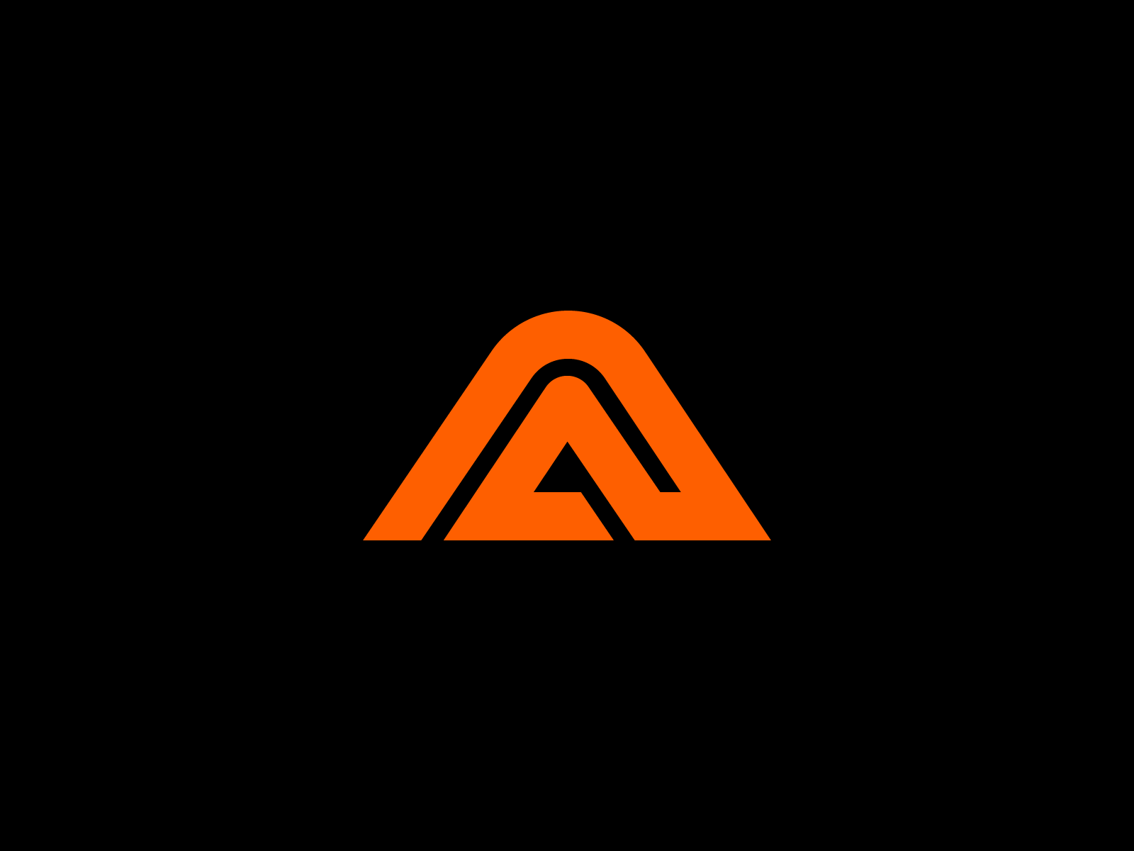lettermark letter A upward scale progress mihai dolganiuc design