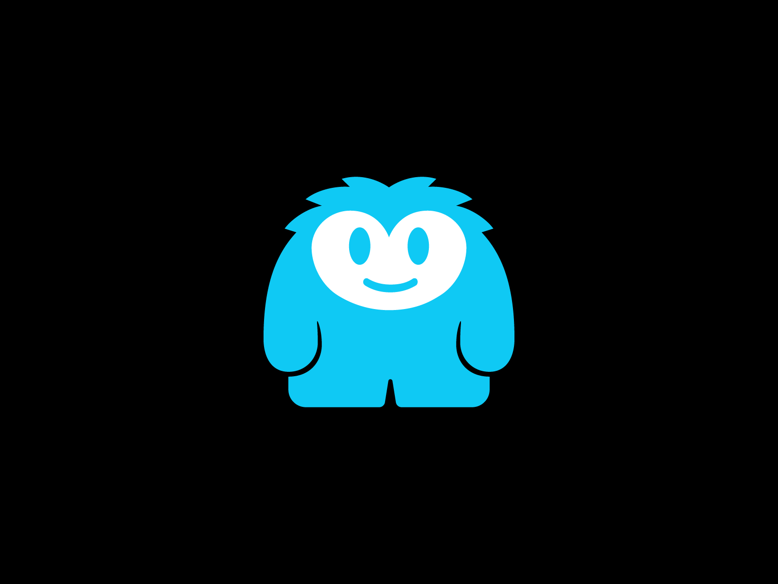 yeti bold mascot smile happy big huge snow monster cute mihai dolganiuc design