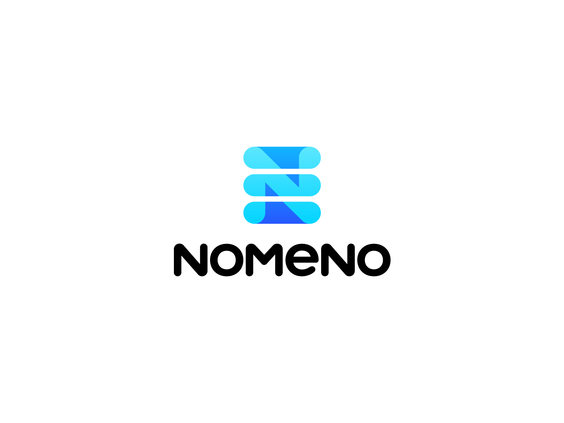 nomeno lists letter N lettermark marks logo design custom type mihai dolganiuc